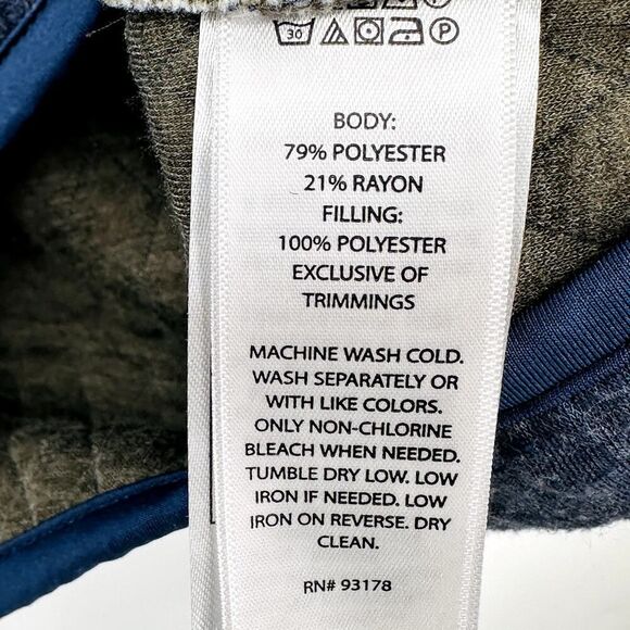 Wilkens Bros Heritage Collection Sweater Mens Size XXL Blue 1/4 Snap Quilted - Picture 7 of 7